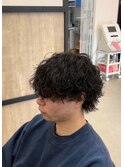 波巻きツイストスパイラルパーママッシュショートレイヤーウルフ