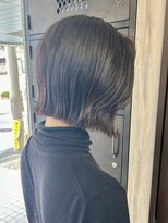 ルミ ツー 横浜駅店(Lumi 2)&nbsp;透明感たっぷり暗めカラー/小顔切りっぱなしボブ