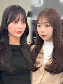 プティ(PUTY)の写真/【三ノ宮から徒歩３分】デザイン×提案であなたの理想を形にしてくれる！韓国風レイヤーカットは<puty>へ◎