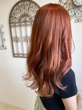 ソレイユトウキョウシブヤ(SOLEIL TOKYO shibuya) ロングレイヤーブリーチオレンジベージュ