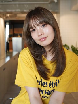 ラヴィズム 長岡店(LUVISM) 韓国/顔周りレイヤー/ダブルカラー/ベージュ/前髪新潟長岡宮関