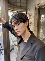 メンズココ メンズパーマ 韓国ヘア 日本橋店(MENS COCO)&nbsp;ショートニュアンスパーマメンズセンターパート