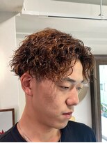 メゾンフォーメン 心斎橋店(Maison for men)&nbsp;センターパート/ツイストスパイラルパーマ/刈り上げ