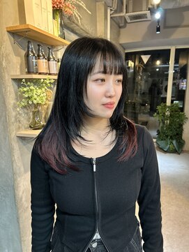 フォート(FORT) m52_インナーレッド/ダブルカラー/レイヤーカット