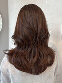 マロンブラウン×暗髪カラー×透明感レイヤー