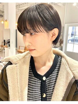 ジュベ 別府店(juve.) 別府ショートボブ顔まわりレイヤーカット髪質改善カラー30代