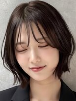 トゥルートラスト アン 下石田店(True Trust un)&nbsp;大人可愛い20代30代40代 くびれボブ 韓国スタイル