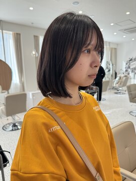 【晴音】大人ボブ/ダークブラウン/ボブ/20代