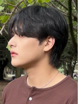 ナチュラルメンズメイク×韓国風ナチュラルマッシュ