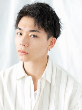 20代30代アップバング無造作ツーブロックショートd札幌月寒