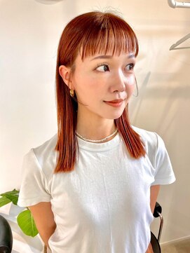  fit stand 千葉/ショートボブ/カット/パーマ/ダブルカラー/トリートメント/縮毛矯正 イメチェン/ピンクベージュ/アンブレラカラー[千葉]