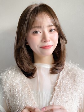 リヤン 表参道(lyann) 美髪エアリーカールくせ毛風カール艶感小顔カット薄めバング