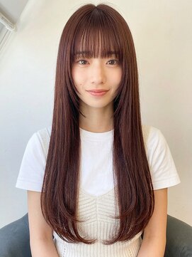 アッシュ 伊勢崎(ash) 縮毛矯正髪質改善◎透明感ココアブラウン艶髪美髪春カラー