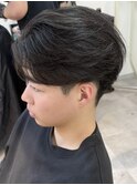 MEN’S HAIR/千葉駅/センターパート/曲がる縮毛矯正/齊藤大樹