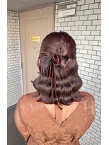 フェリーチェ 六本木店(Felice)&nbsp;ハーフアップ カチモリヘア ウェーブ巻き ヘアセット