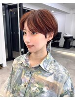 メルバイグラフ 梅田(mel by GRAFF) 大人可愛い20代30代40代前下がりショートボブ/ハンサムショート