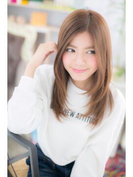 ヘアアンドビューティー ミック(Hair & Beauty miq) センターパート☆ナチュストレートb(miq阿佐ヶ谷)
