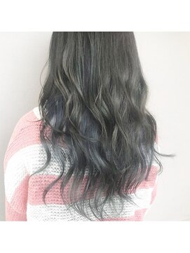 シャンプー 本庄店(SHAMPOO) ネイビーアッシュゲラデーションスタイル