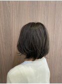 肩上ボブ★ミントグレー