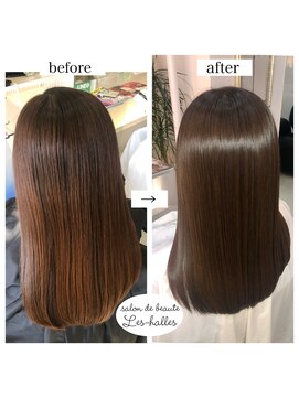 美容室レ・アール なめらかストレートヘア