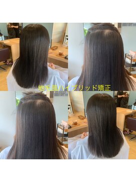 サロン マーニ(salon m ni) 地毛風ハイブリッド酸性矯正/ミディアムヘア