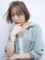 アルバム 新宿(ALBUM SHINJUKU)&nbsp;ニュアンスワンカールボブ_オリーブカラー_27730