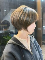 ノア ヘアデザイン 町田店(noa Hair Design) マルミショート×ナチュラルハイライト