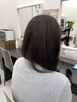 ビーズカラー 鶴岡エスモール店 【B's】30代40代人気☆ナチュラルブラウン５/セミロング