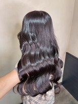 エヴリンアンドペイジ(Evelyn&paige)&nbsp;韓国風、大人ヘア艶髪パープルブラウン×ヨシンモリ