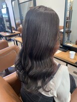 ルーツ(ROOTS)&nbsp;イヤリングカラー/ラベンダー×アッシュグレージュ