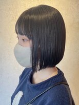 ビスクヘアデザイン(bisq hair design)&nbsp;ボブ　外ハネ　艶髪　髪質改善カラー　ショート
