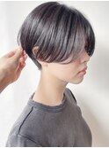 【morio 原宿】ハンサムマッシュショート　グレージュ
