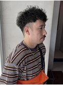 癖毛無造作ショートメンズ刈り上げ/大矢