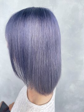 アコ(Aco) ブルー/ネイビー/シアーブルー/青/ミディアムボブ