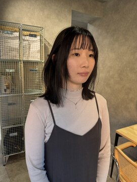 クス(KUsU) ミディアムレイヤー/グレージュ/イメチェン/美髪