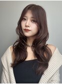 巻き髪ヘア/韓国巻き/秋カラー/イメチェンスタイル