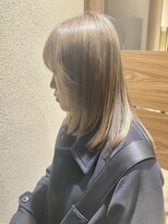 チャコレ パーチ 北千住店(Chacolle perch)&nbsp;グレージュ×ナチュラルレイヤーミディ