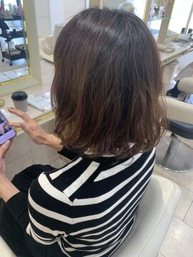 アッシュ 仙川店(Ash) 30代40代50代ゆるふわボブ白髪ぼかしボブパーマデジタルパーマ