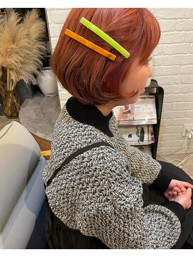 プティ ヘア(petit hair) オレンジカラー