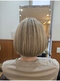 【立川 ショートボブ 白髪ぼかし 30代40代50代60代70代◎】