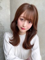 アフロートフクオカ(AFLOAT FUKUOKA)&nbsp;【NEW OPEN】 小顔前髪あり後れ毛サイドバングメルティカラー