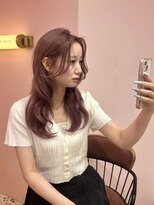 ボタン シブヤ(VOTAN SHIBUYA)&nbsp;夏に可愛い♪ ワンブリーチで叶うピンクベージュ