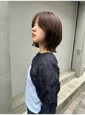顔まわりレイヤー抜け感こなれボブ