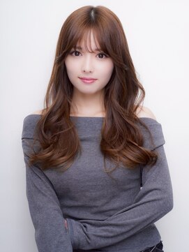 セプト 天神大名(SEPT.) ロングレイヤー ゆる巻き グレージュ シースルーバング