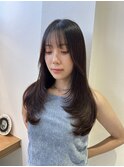 オリーブグレー/レイヤーカット/黒髪/マロンベージュ/北千住
