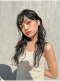 ダークグレージュ×アンニュイロング