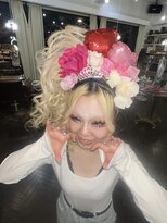 ヘアー アレス(hair ales)&nbsp;盛り髪　体育祭ヘアセット　イベントヘア　卒業式　ヘアアレンジ
