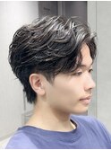 フェザーパーマセンターパート毛流れフェザーショート吉祥寺