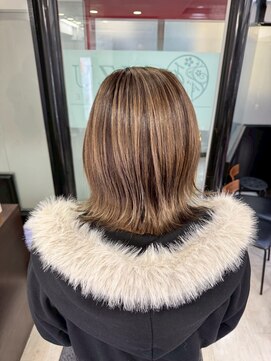 アイズ 本厚木(AIZU) アンブレラカラー　ミルクティー