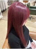 カシスピンク　黒髪カタログ/クラゲヘアー/オリーブグレー